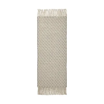 Udo teppe - Off-white-black, 80x200 cm - Ferm Living