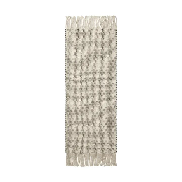 Udo teppe - Off-white-black, 80x200 cm - Ferm Living