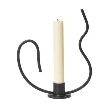 Valse lysestake low - Black - Ferm Living