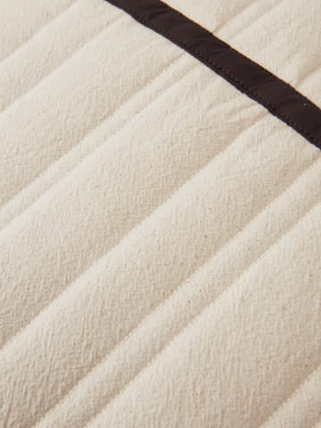 Vari quiltet pute 60x80 cm - Natural-dark chocolate - Ferm Living