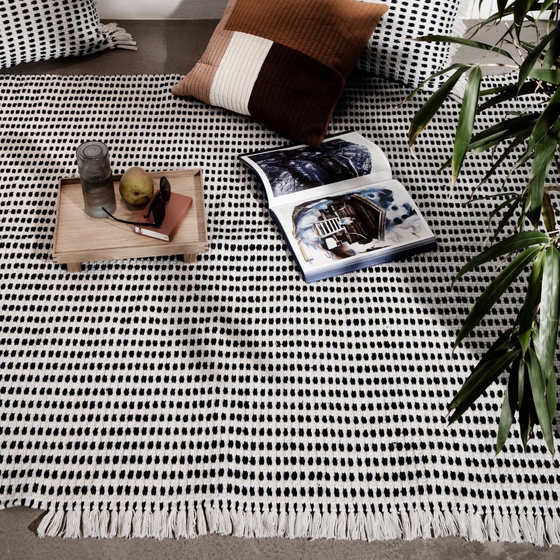 Way Outdoor rug, Off-white Ferm Living