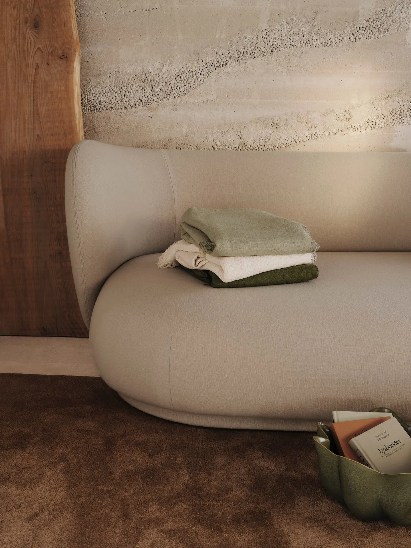 Weaver pledd 120x170 cm, Grey green Ferm Living