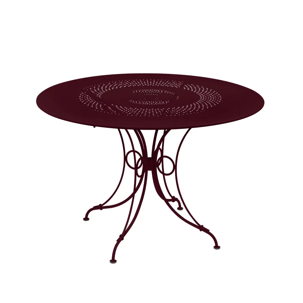 1900 bord Ø117 cm, Black cherry (vinrød) Fermob