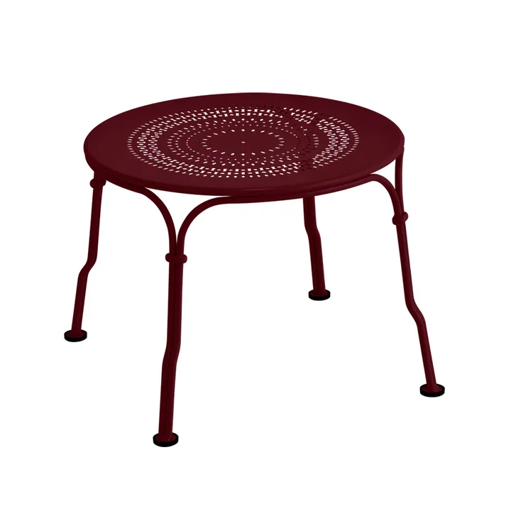 1900 bord lavt - Black cherry (vinrød) - Fermob