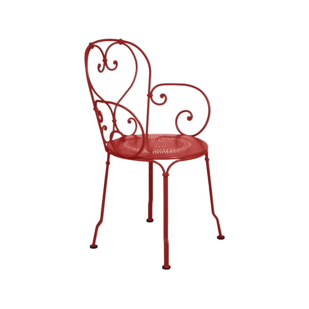 1900 stol med armlener, Chili Fermob