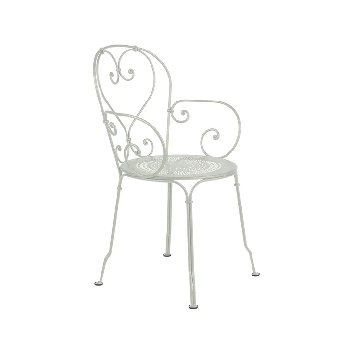 1900 stol med armlener - Clay grey - Fermob