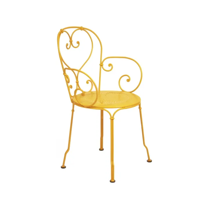 1900 stol med armlener - Honey (gul) - Fermob