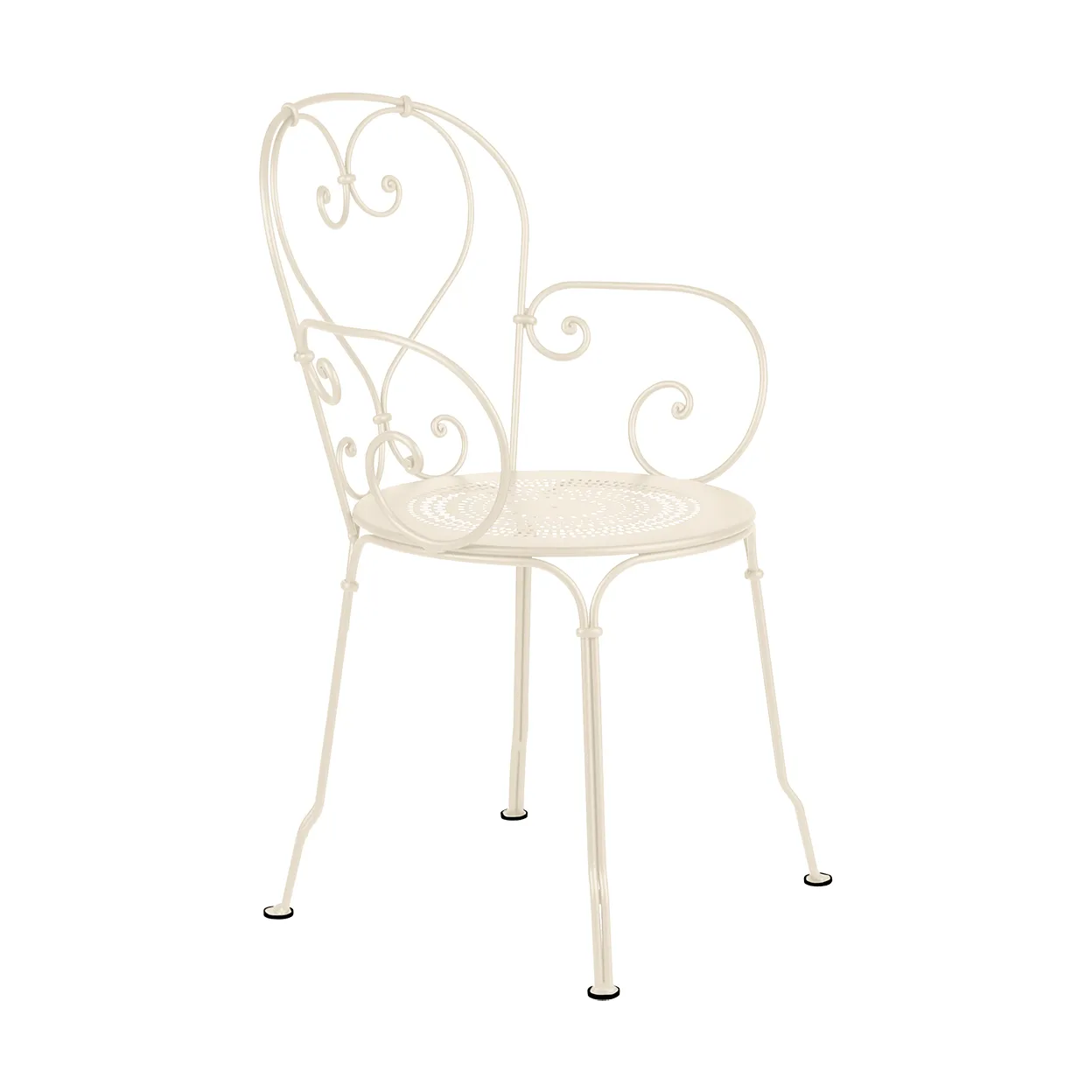 1900 stol med armlener, Latte beige (beige) Fermob
