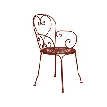 1900 stol med armlener - Red ochre - Fermob