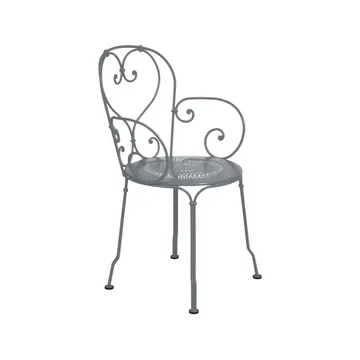 1900 stol med armlener - Storm grey - Fermob