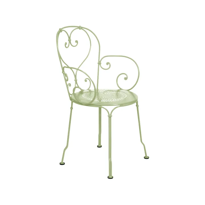 1900 stol med armlener - Willow green (grønn) - Fermob