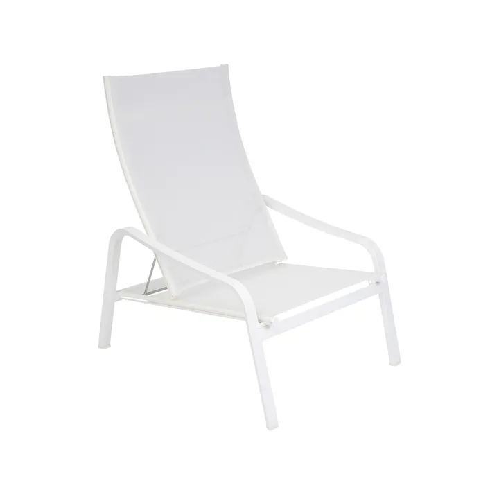Alize stol med armlener, lav - Cotton white (hvit) - Fermob