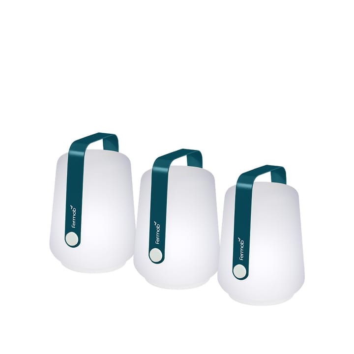 Balad bordlampe LED 3-pakk - Acapulco blue-mini - Fermob