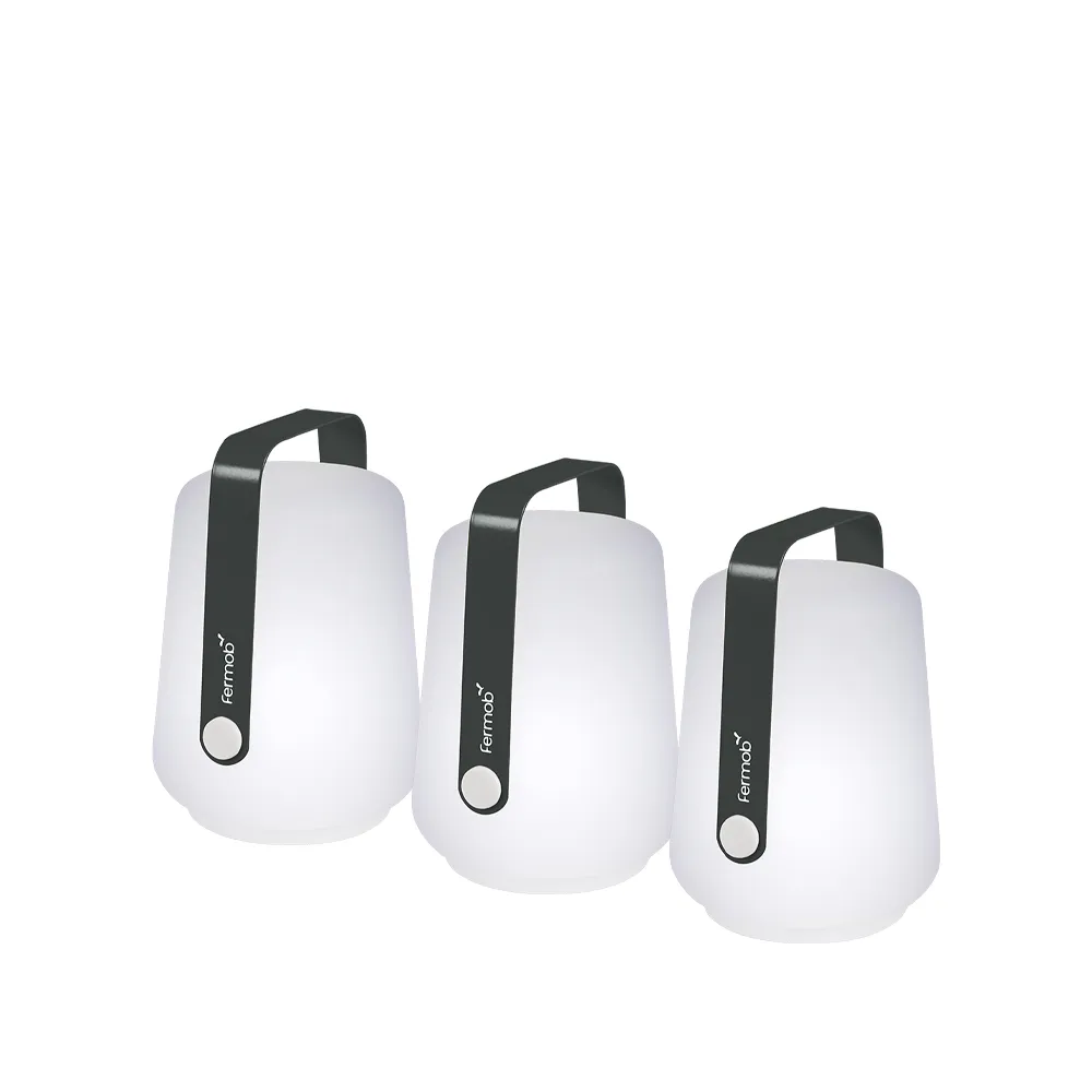 Balad bordlampe LED 3-pakk, Anthracite (grå)-mini Fermob