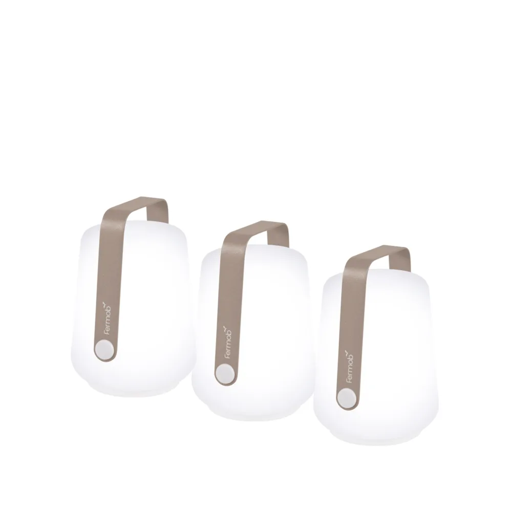 Balad bordlampe LED 3-pakk, Nutmeg (beige)-mini Fermob