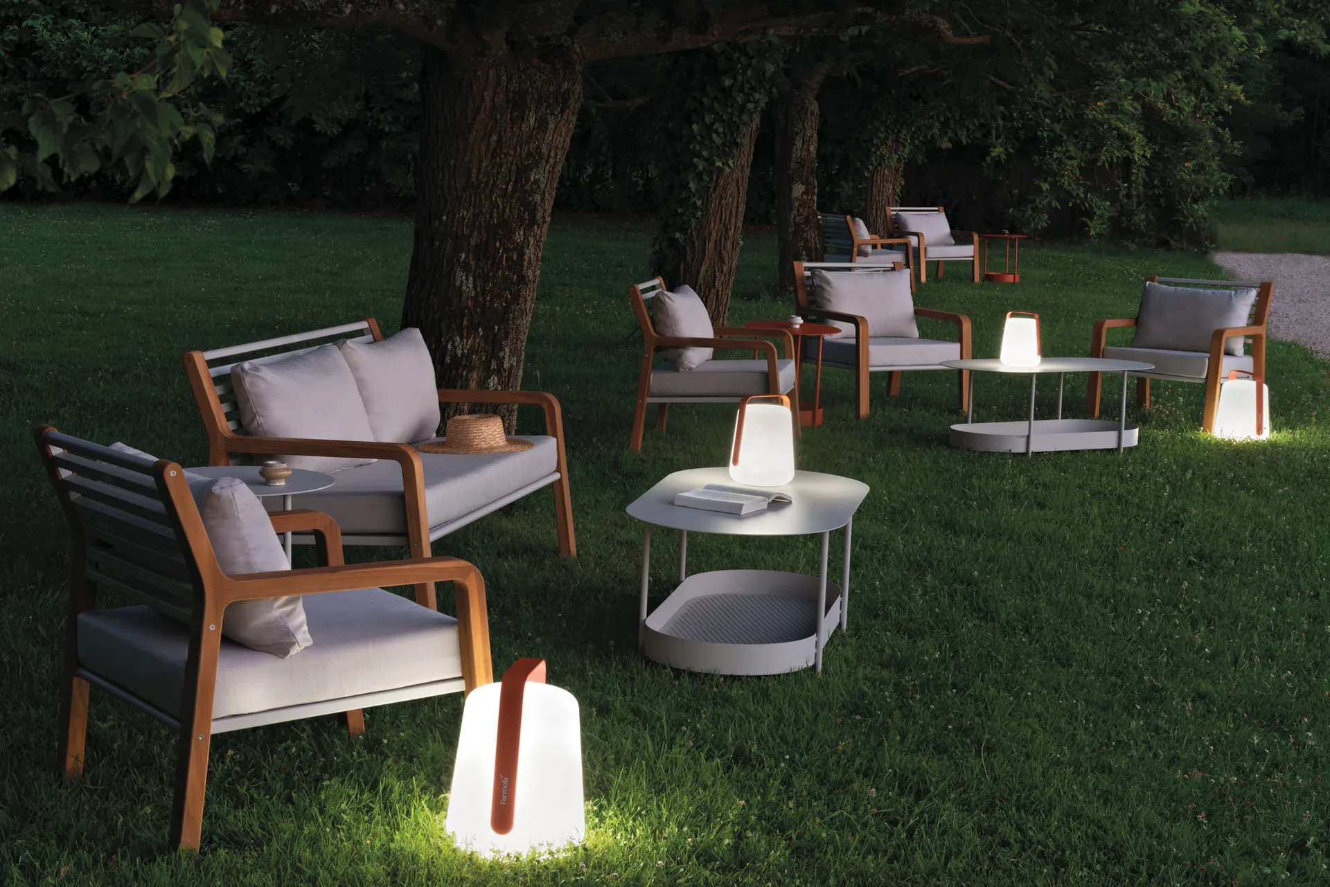 Balad2 portabel bordlampe, Candied orange, 38 cm Fermob