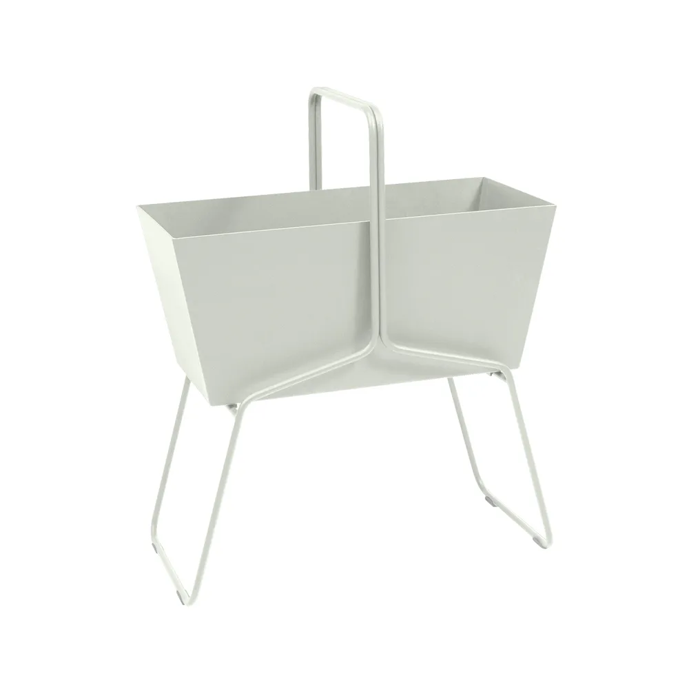 Basket high plantekasse, Clay grey (grå) Fermob