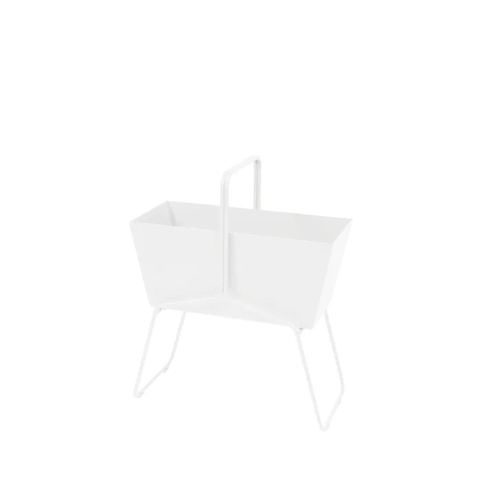 Basket high plantekasse - Cotton white (hvit) - Fermob