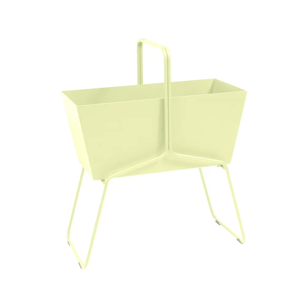Basket high plantekasse, Frosted lemon (gul) Fermob