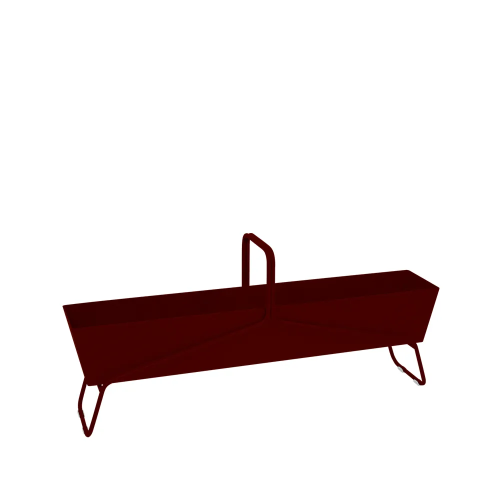 Basket long plantekasse, Black cherry (vinrød) Fermob