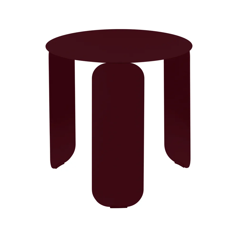 Bebop Ø45 bord, lavt, Black cherry (vinrød) Fermob