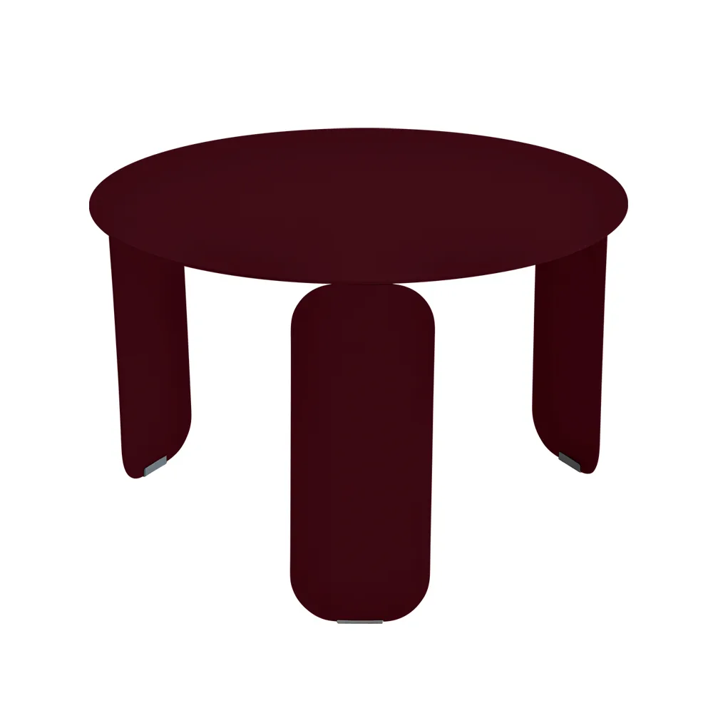 Bebop Ø60 bord, lavt, Black cherry (vinrød) Fermob