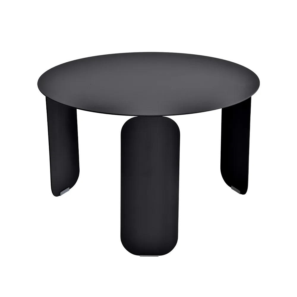 Bebop Ø60 bord, lavt, Liquorice (svart) Fermob