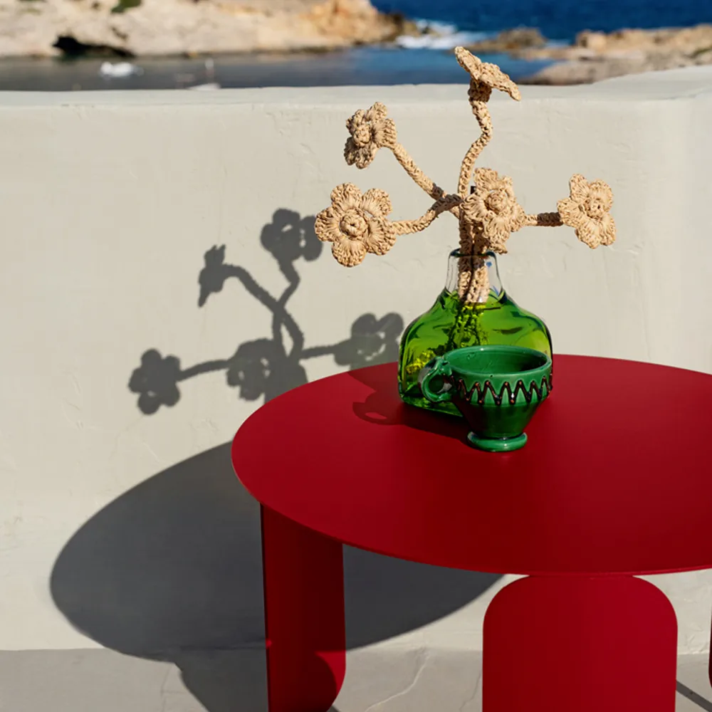 Bebop Ø60 bord, lavt, Willow green Fermob