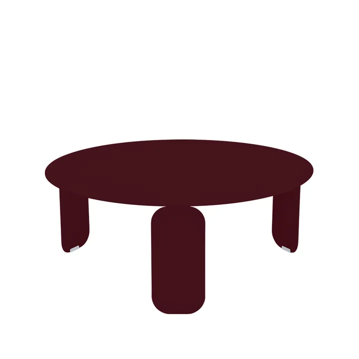 Bebop Ø80 bord, lavt - Black cherry (vinrød) - Fermob