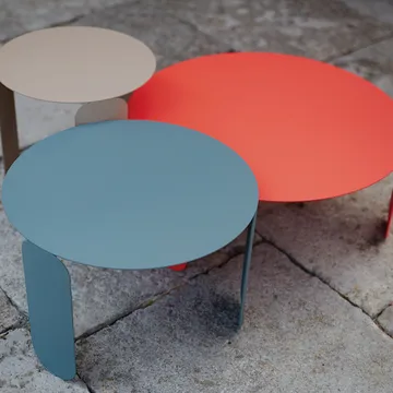 Bebop Ø80 bord, lavt - Clay grey (grå) - Fermob