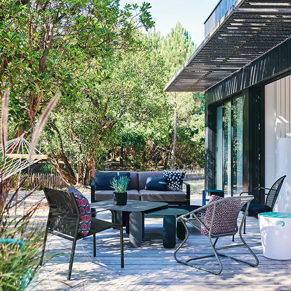 Bebop Ø80 bord, lavt, Cotton white Fermob