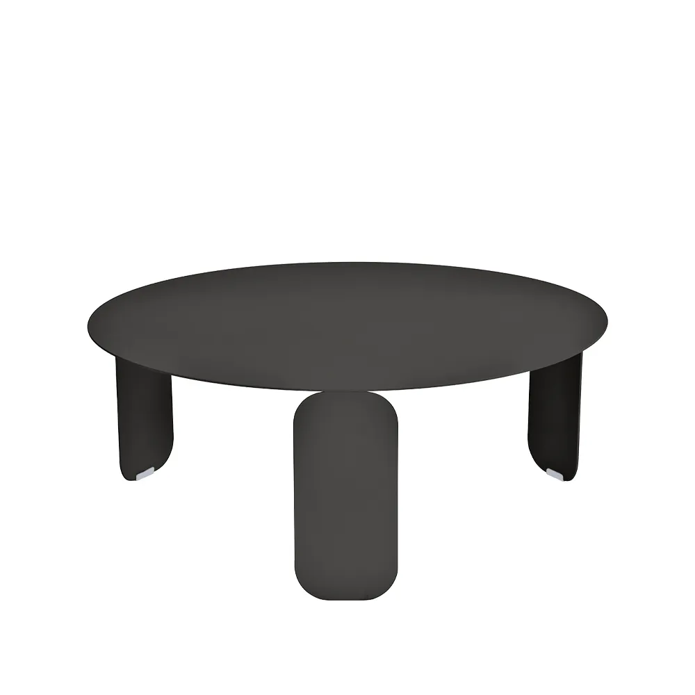 Bebop Ø80 bord, lavt, Liquorice (svart) Fermob