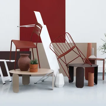 Bebop Ø80 bord, lavt - Liquorice (svart) - Fermob