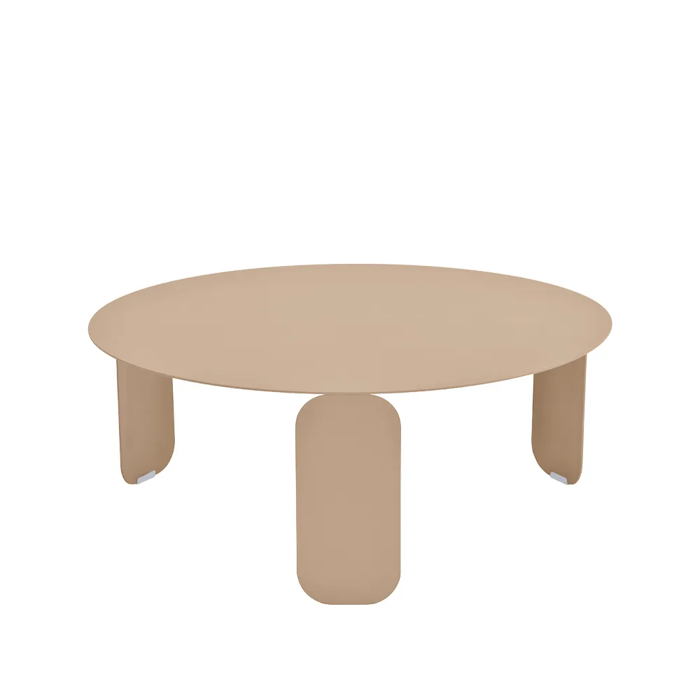 Bebop Ø80 bord, lavt, Nutmeg (beige) Fermob