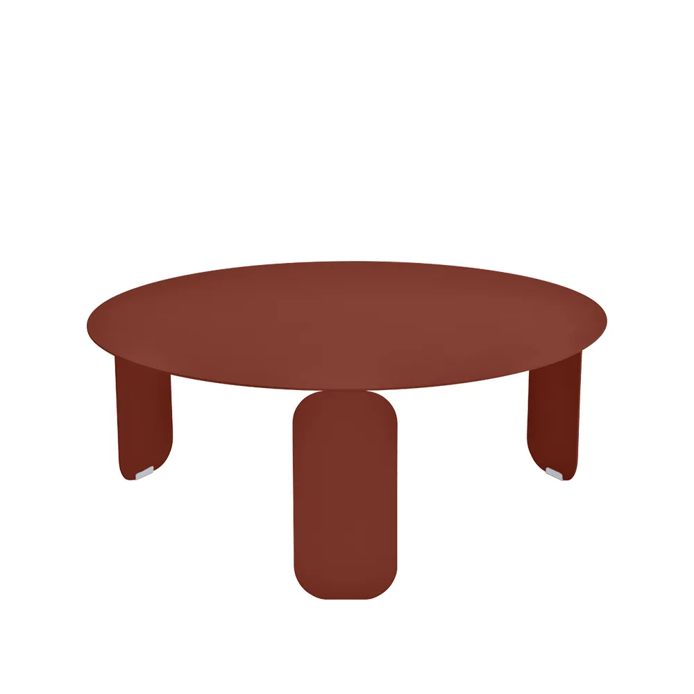Bebop Ø80 bord, lavt, Red ochre (rød) Fermob