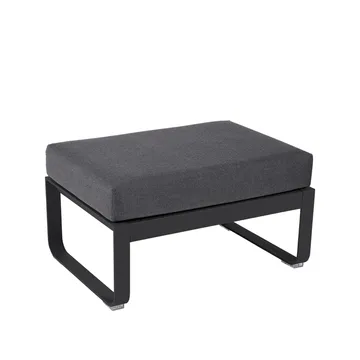 Bellevie 1-seters fotskammel - Anthracite (grå), graphite grey pute - Fermob