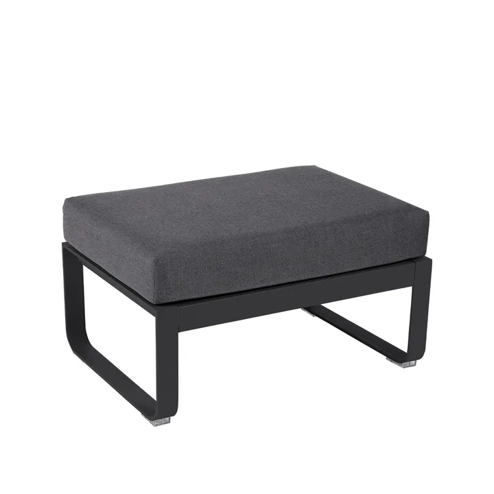 Bellevie 1-seters fotskammel - Anthracite (grå), graphite grey pute - Fermob