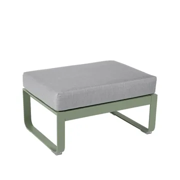 Bellevie 1-seters fotskammel - Cactus (grønn), flannel grey pute - Fermob