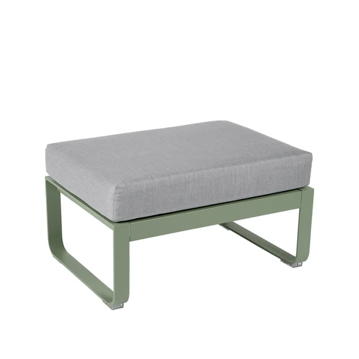 Bellevie 1-seters fotskammel - Cactus (grønn), flannel grey pute - Fermob