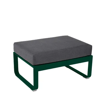 Bellevie 1-seters fotskammel - Cedar green (grønn), graphite grey pute - Fermob