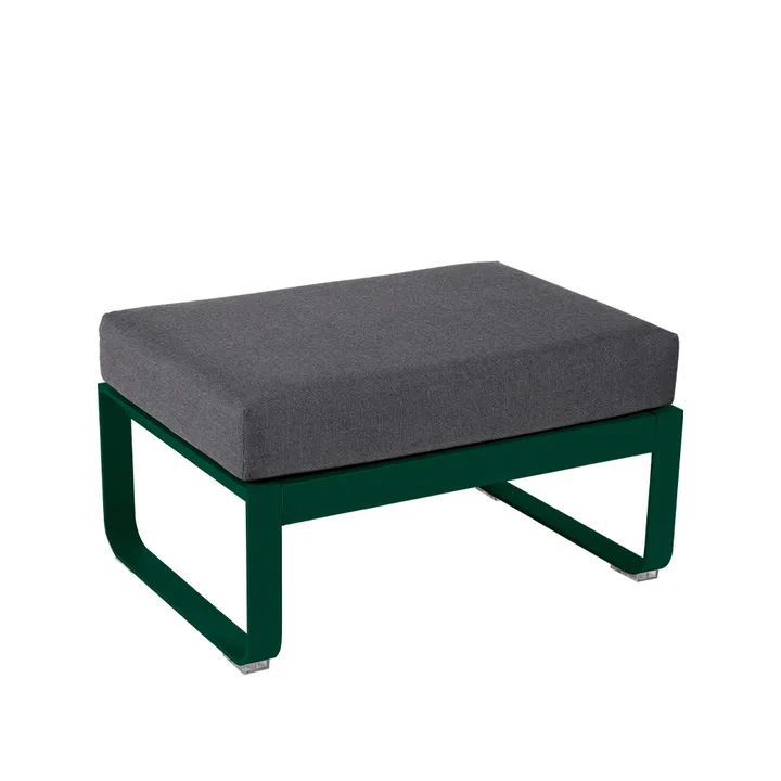Bellevie 1-seters fotskammel - Cedar green (grønn), graphite grey pute - Fermob