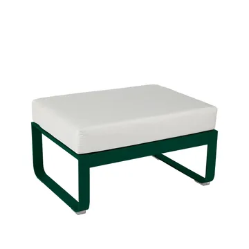 Bellevie 1-seters fotskammel - Cedar green (grønn), off-white pute - Fermob