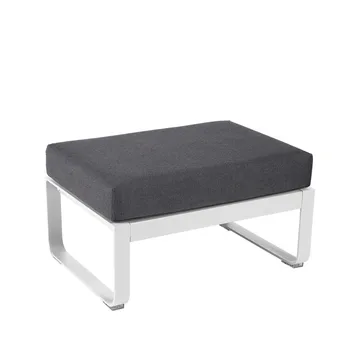 Bellevie 1-seters fotskammel - Cotton white (hvit), graphite grey pute - Fermob