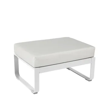 Bellevie 1-seters fotskammel - Cotton white (hvit), off-white pute - Fermob
