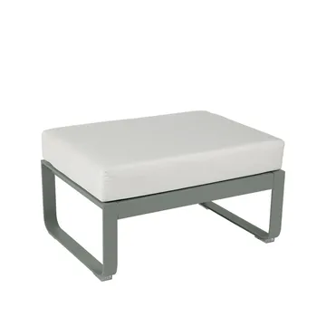 Bellevie 1-seters fotskammel - Rosemary (grønn), off-white pute - Fermob