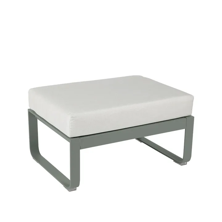 Bellevie 1-seters fotskammel - Rosemary (grønn), off-white pute - Fermob