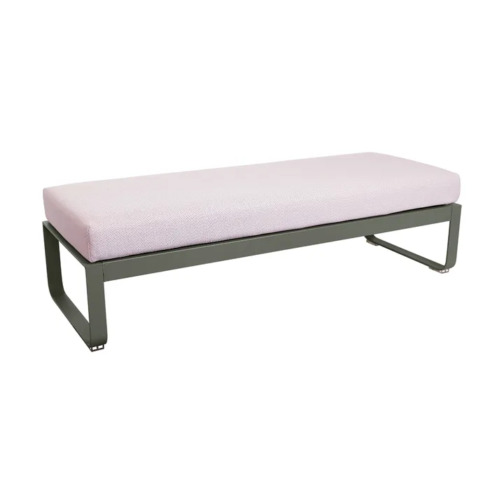 Bellevie 2-seters fotskammel - Rosemary (grønn)-pearl - Fermob