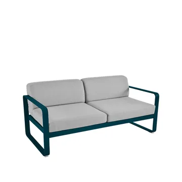Bellevie 2-seters sofa - Acapulco blue (blå), flannel grey pute - Fermob