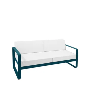 Bellevie 2-seters sofa - Acapulco blue (blå), off-white pute - Fermob