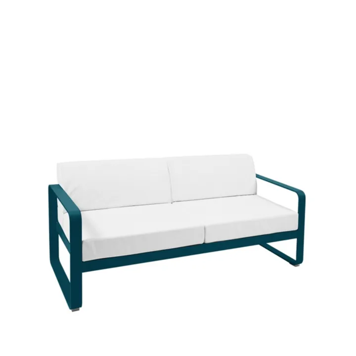 Bellevie 2-seters sofa - Acapulco blue (blå), off-white pute - Fermob